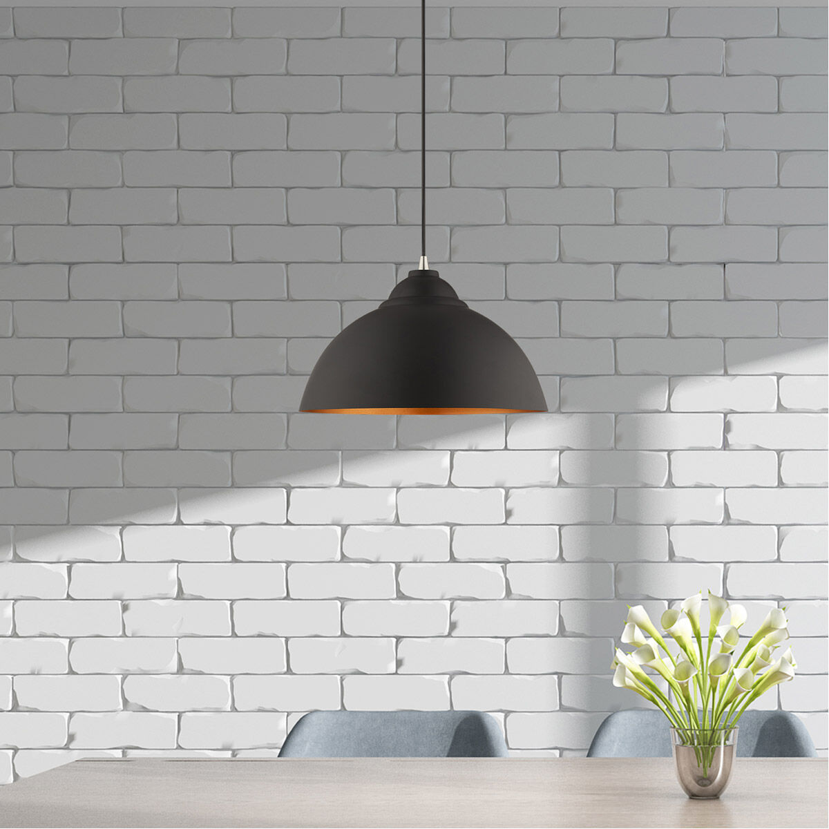 Allison 1 Light 16 inch Black Mini Pendant Ceiling Light