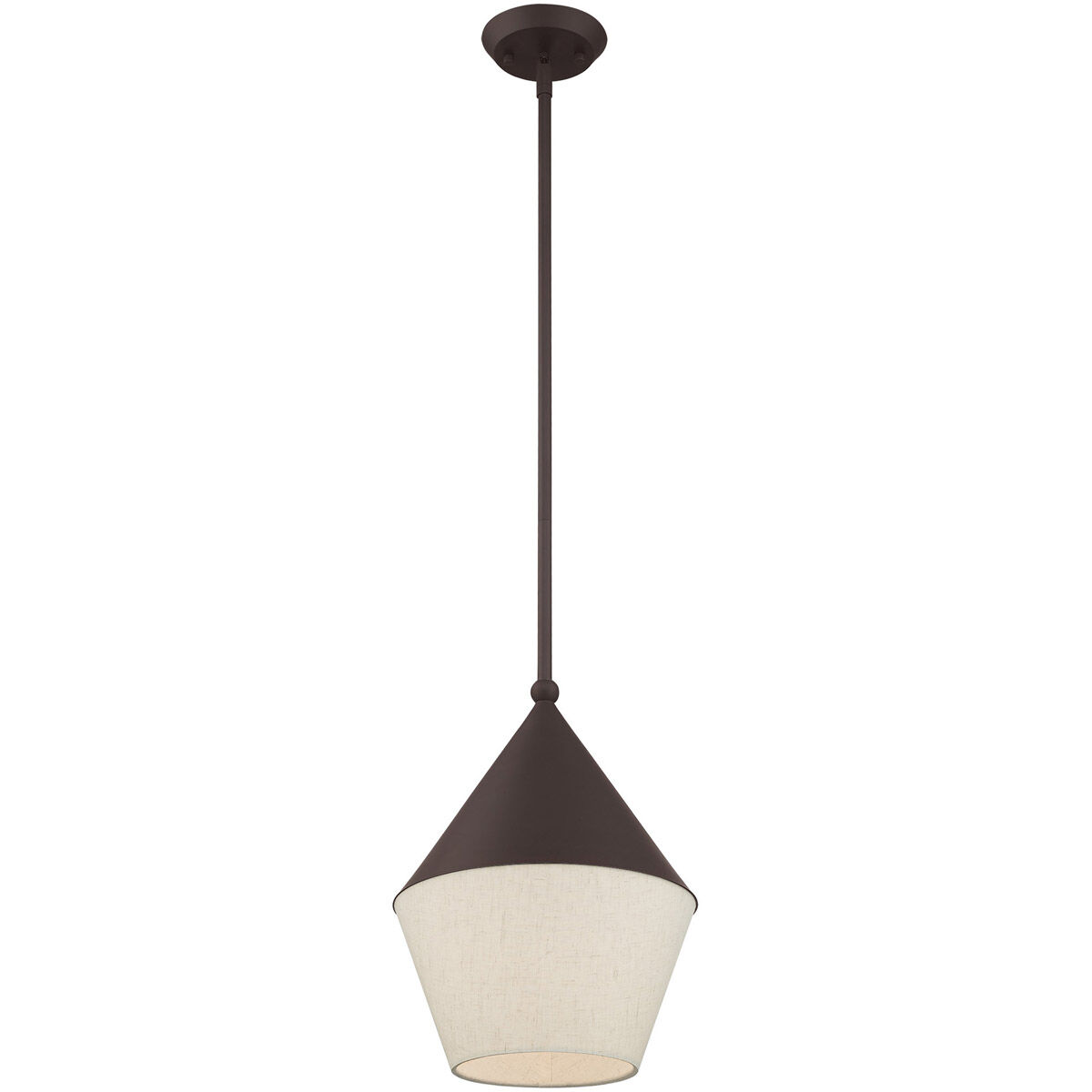 Stockholm 1 Light 10 inch Bronze Mini Pendant Ceiling Light