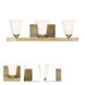 Ridgedale 3 Light 25.25 inch Antique Brass Bath Vanity Wall Light