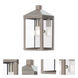 Nyack 1 Light 12.75 inch Brushed Nickel with Polished Chrome Stainless Steel Reflector Small Outdoor Wall Lantern