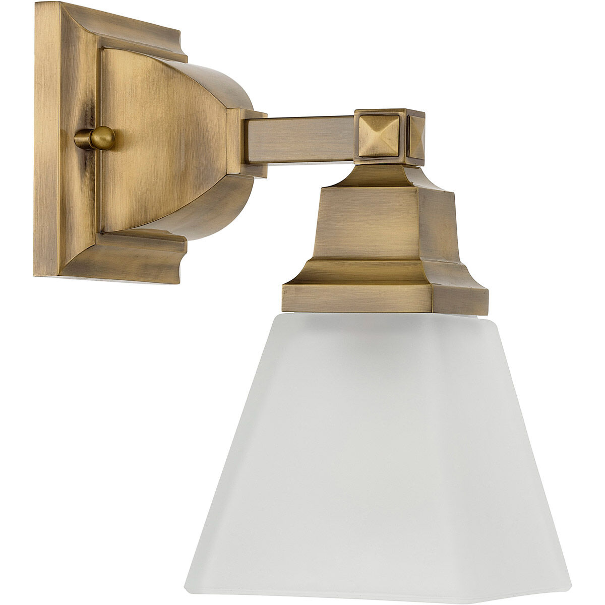 Mission 1 Light 5 inch Antique Brass Wall Sconce Wall Light