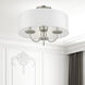 Brookdale 3 Light 16 inch Brushed Nickel Semi-Flush Mount Ceiling Light