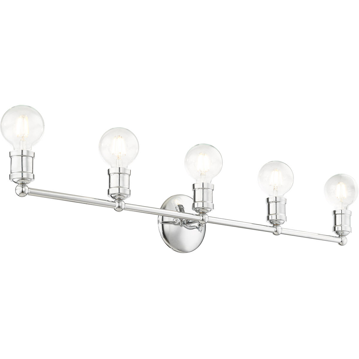 Lansdale 5 Light 34 inch Polished Chrome Vanity Sconce Wall Light