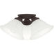 Wynnewood 3 Light 16 inch Bronze Flush Mount Ceiling Light