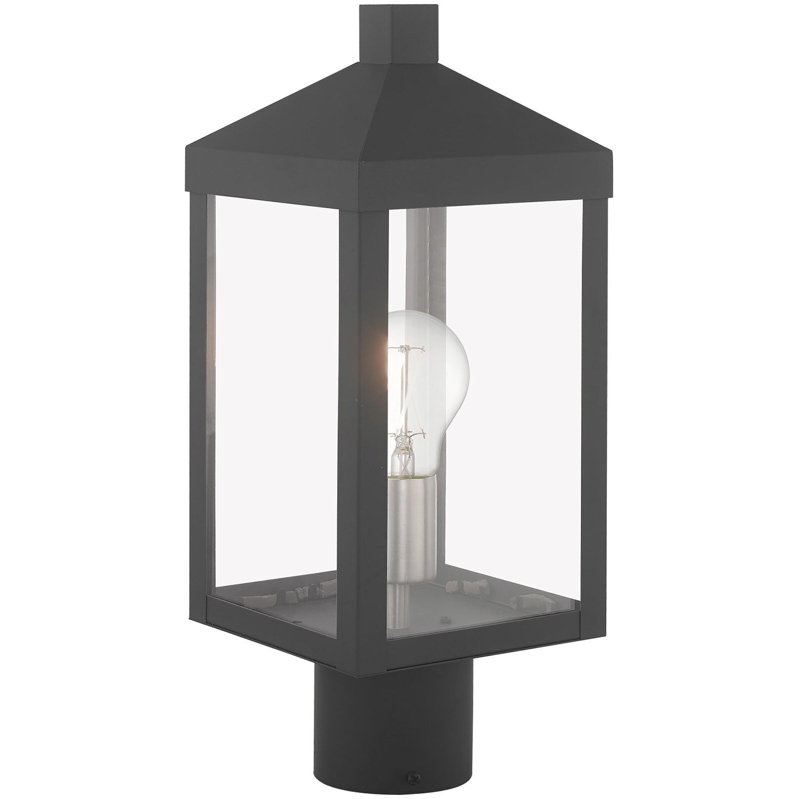 Nyack 1 Light 15 inch Scandinavian Gray Outdoor Post Top Lantern