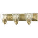 Birmingham 3 Light 24 inch Antique Brass Vanity Sconce Wall Light