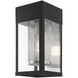 Franklin 1 Light 12 inch Black Outdoor Wall Lantern