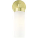 Aero 1 Light 4 inch Satin Brass ADA ADA Single Sconce Wall Light