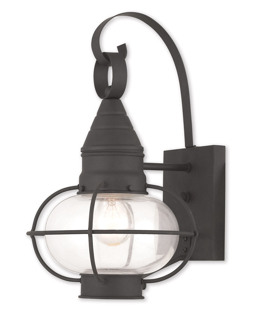 Newburyport 1 Light 14.75 inch Black Outdoor Wall Lantern