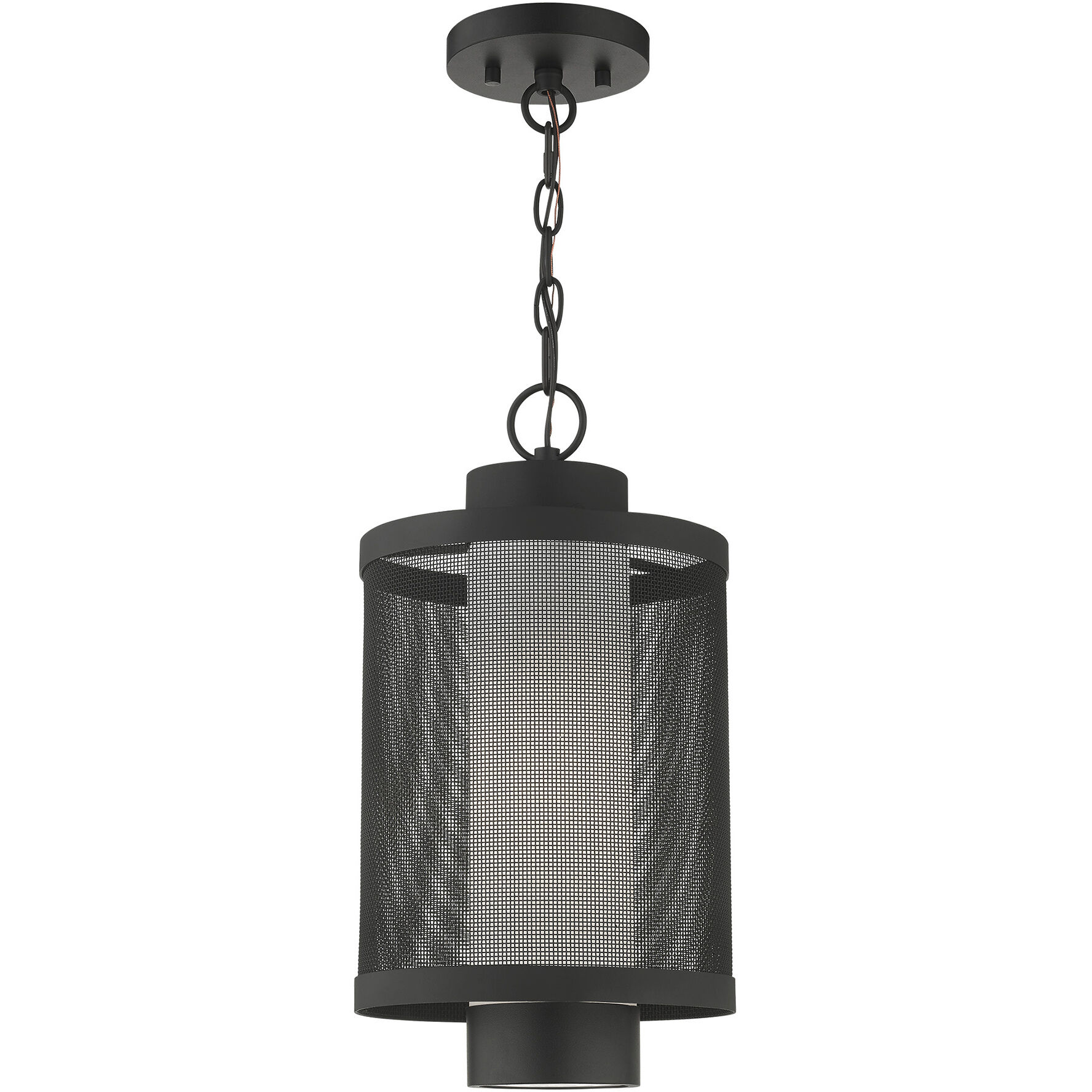 Nottingham 1 Light 9 inch Textured Black Outdoor Pendant Lantern