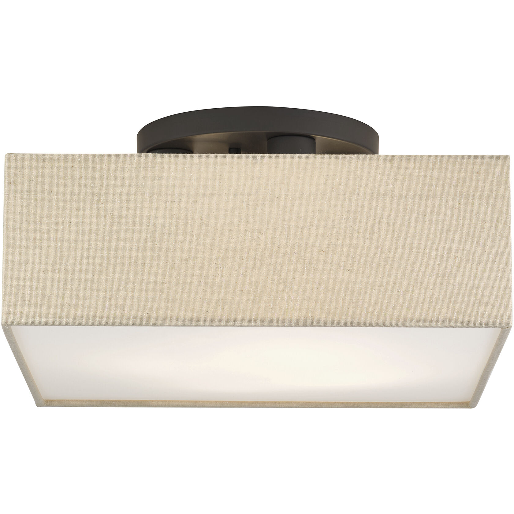 Summit 4 Light 15 inch Bronze Semi Flush Mount Ceiling Light, Large