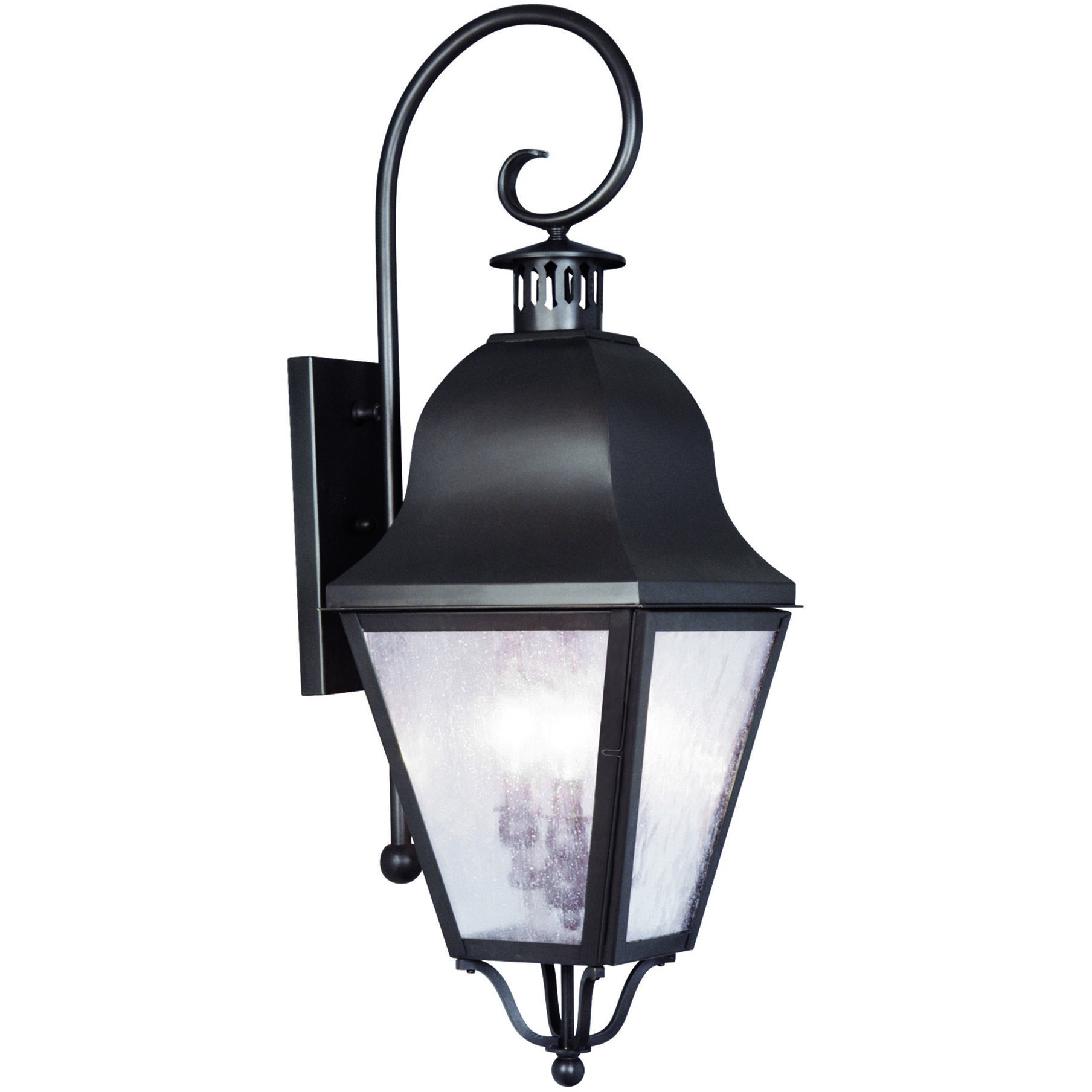 Amwell 3 Light 32 inch Bronze Outdoor Wall Lantern