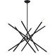 Soho 12 Light 36 inch Black Chandelier Ceiling Light