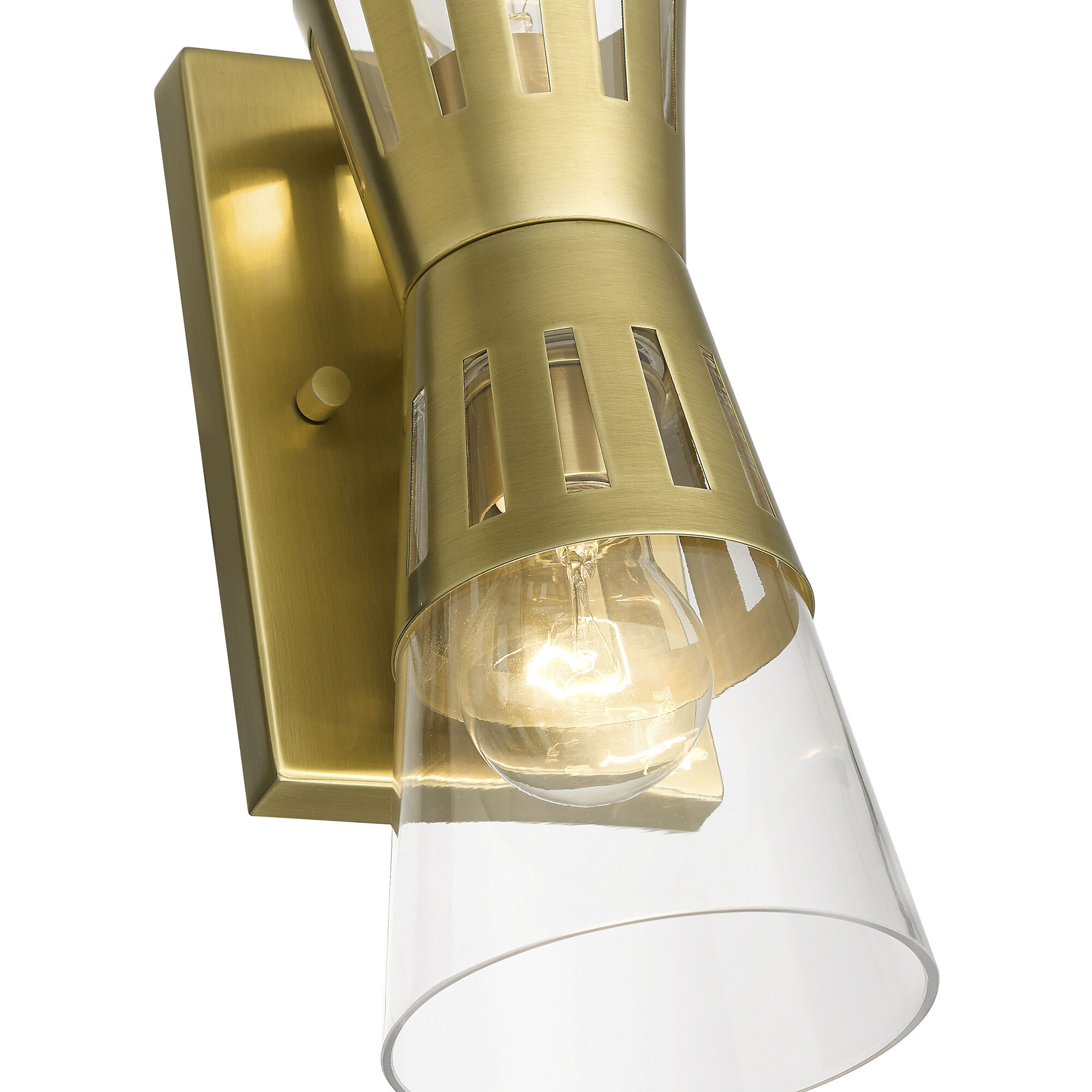 Bennington 2 Light 14.25 inch Natural Brass Sconce Wall Light