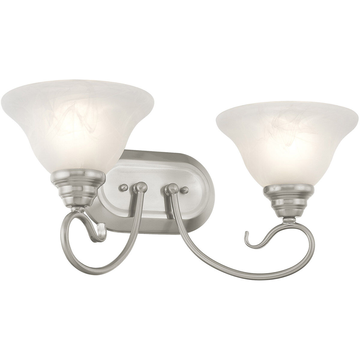 Coronado 2 Light 19 inch Brushed Nickel Bath Vanity Wall Light