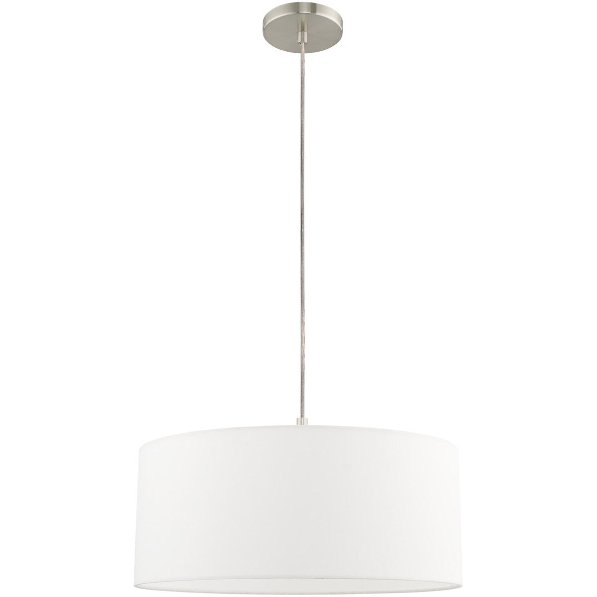 Clark 1 Light 18 inch Brushed Nickel Pendant Chandelier Ceiling Light