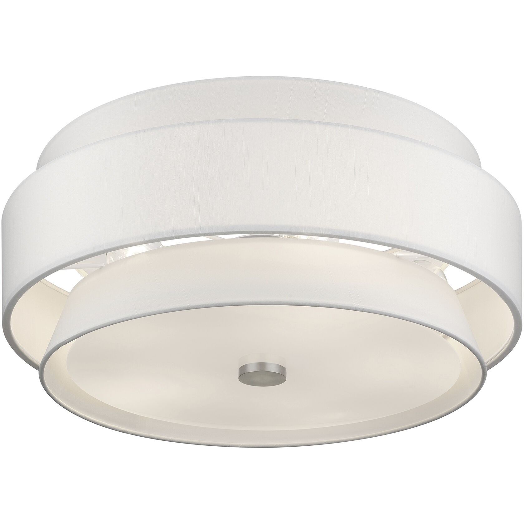 Fontana 5 Light 21 inch Brushed Nickel Semi-Flush Ceiling Light
