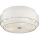 Fontana 5 Light 21 inch Brushed Nickel Semi-Flush Ceiling Light