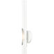 Acra 1 Light 5.13 inch Shiny White ADA ADA Single Sconce Wall Light