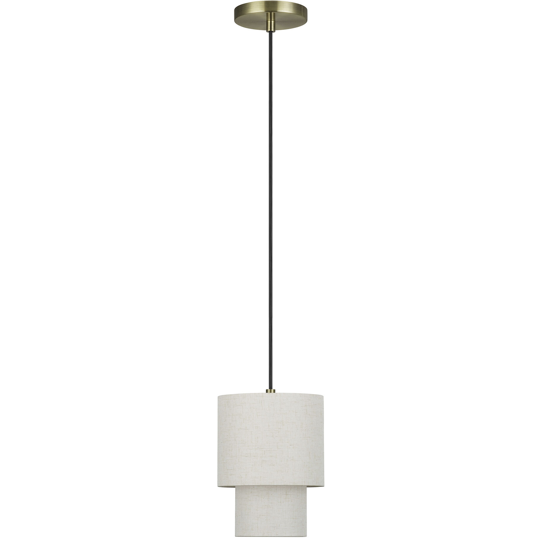 Monroe 1 Light 7 inch Antique Brass Mini Pendant Ceiling Light