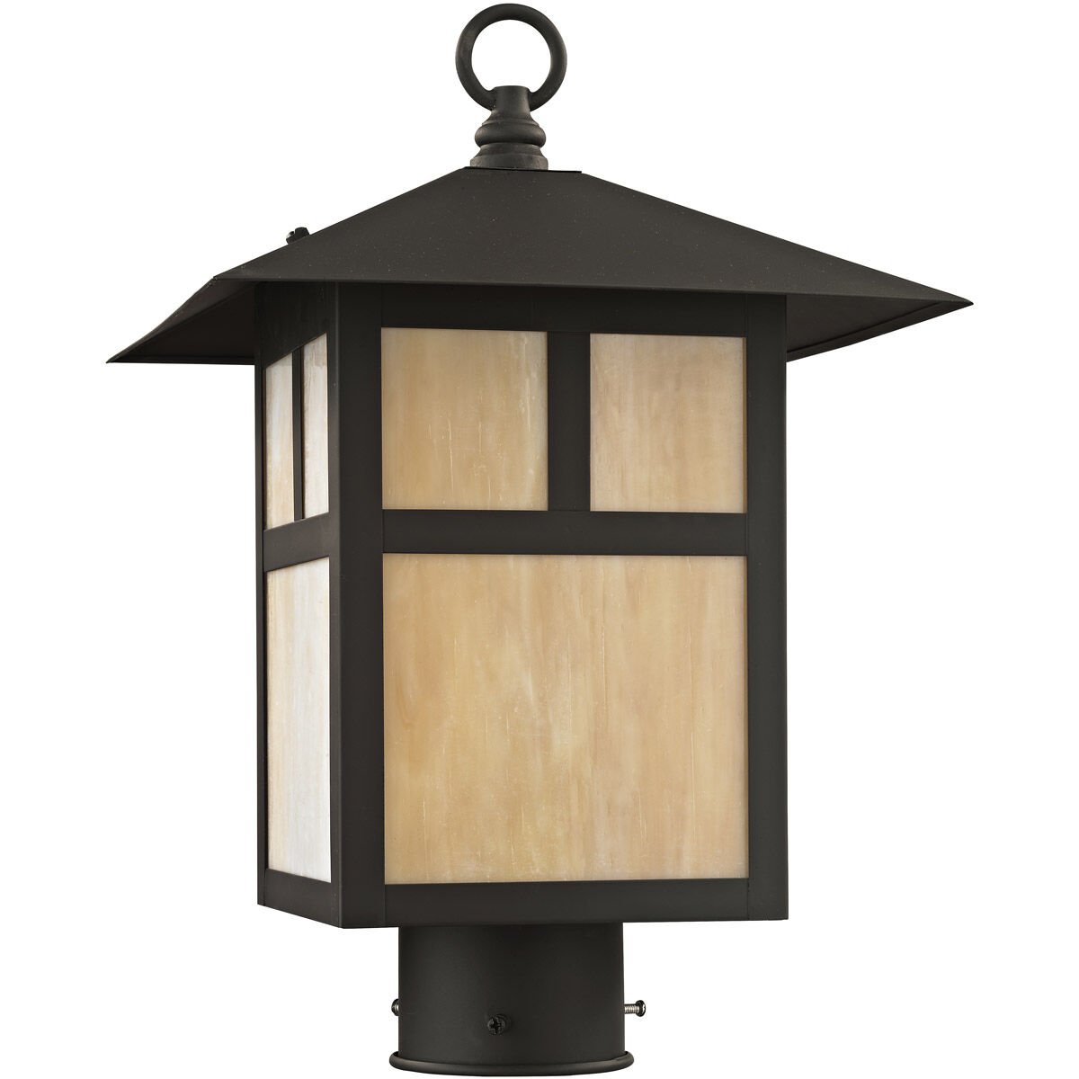 Montclair Mission 1 Light 15 inch Bronze Outdoor Post Top Lantern 