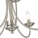Estate 5 Light 24 inch Brushed Nickel Semi Flush Mount Ceiling Light, Large