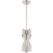 Acra 3 Light 6 inch Brushed Nickel Pendant Chandelier Ceiling Light