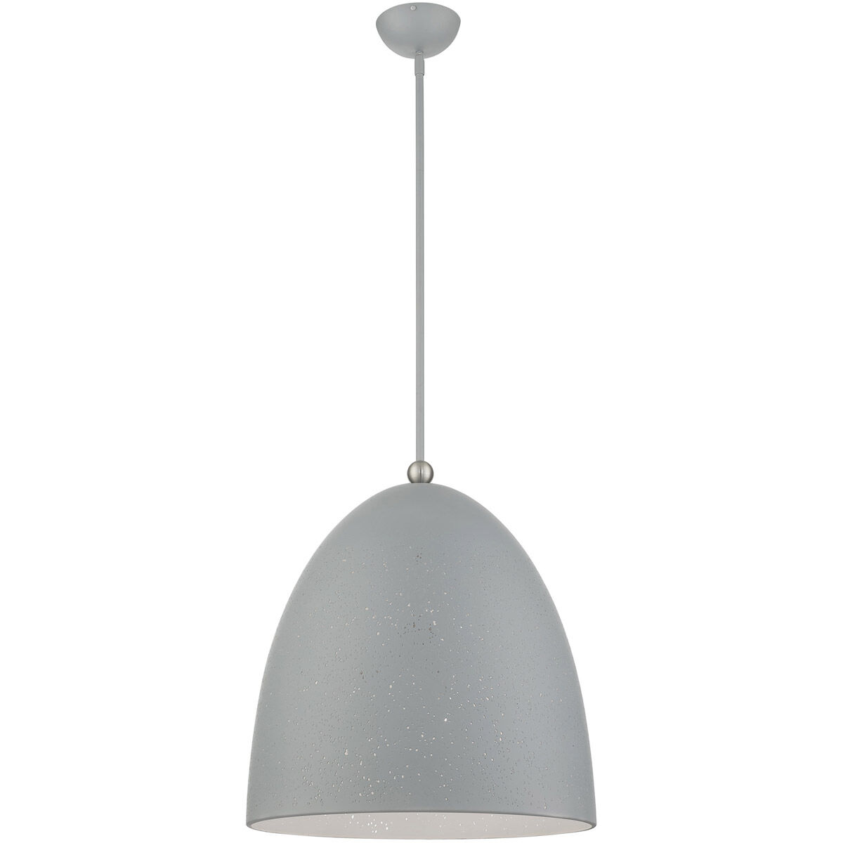 Arlington 3 Light 19 inch Nordic Gray with Brushed Nickel Accents Pendant Ceiling Light