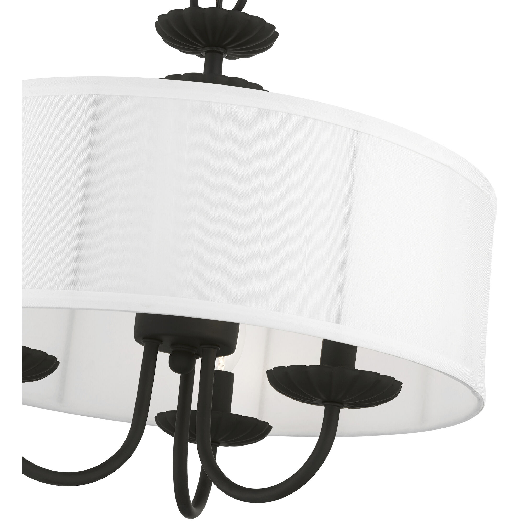 Brookdale 3 Light 16 inch Black Pendant Chandelier Ceiling Light