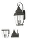 Exeter 3 Light 28 inch Black Outdoor Wall Lantern