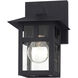 Crestlake 1 Light 8.5 inch Textured Black Outdoor Wall Lantern
