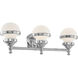 Oldwick 3 Light 24 inch Polished Chrome Bath Vanity Wall Light
