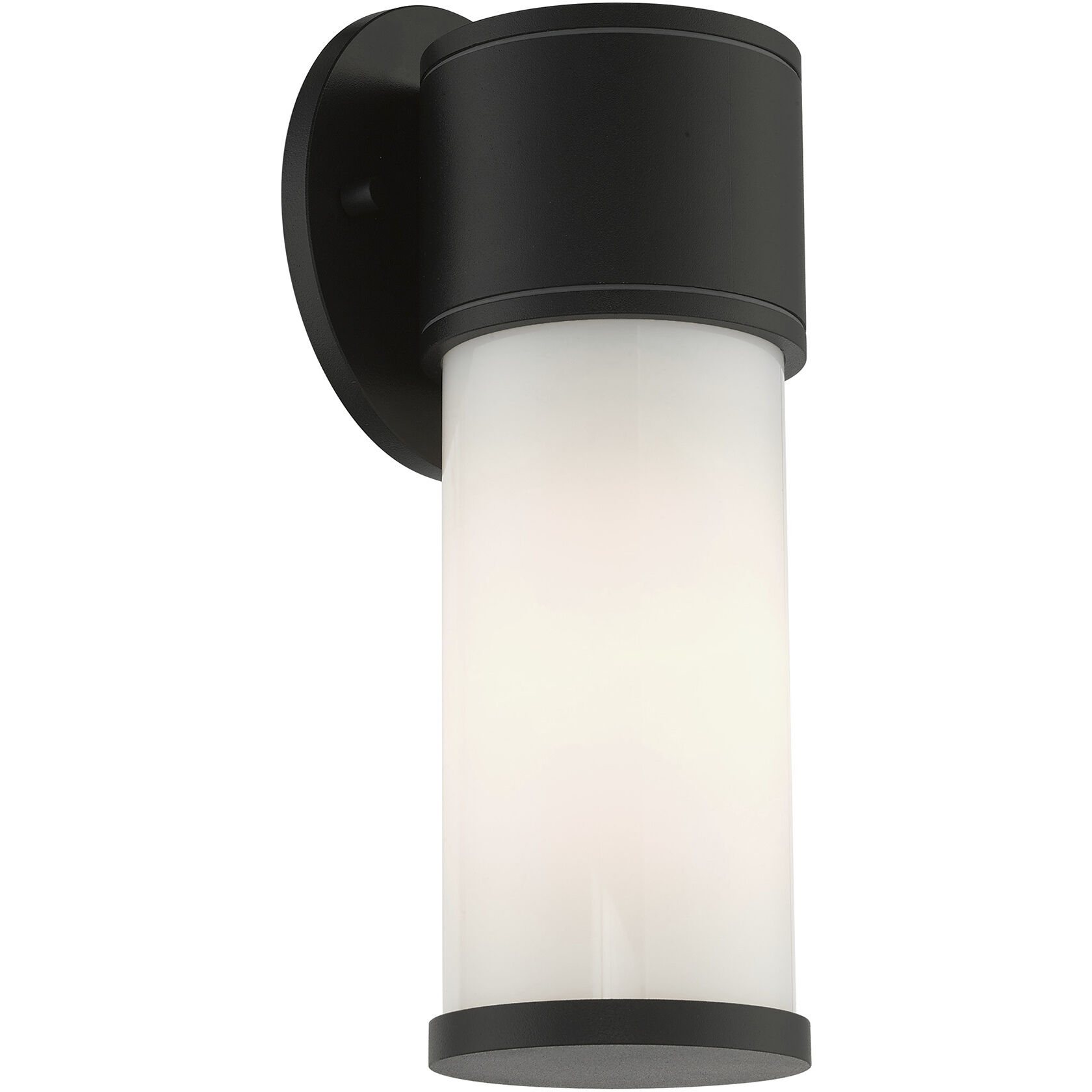 Landsdale 1 Light 10 inch Textured Black Outdoor ADA Wall Lantern