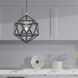 Geometric 1 Light 13 inch Scandinavian Gray Mini Pendant Ceiling Light