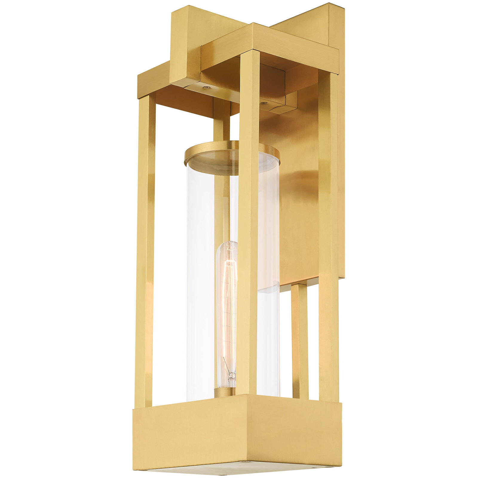 Delancey 1 Light 20 inch Satin Brass Outdoor Wall Lantern