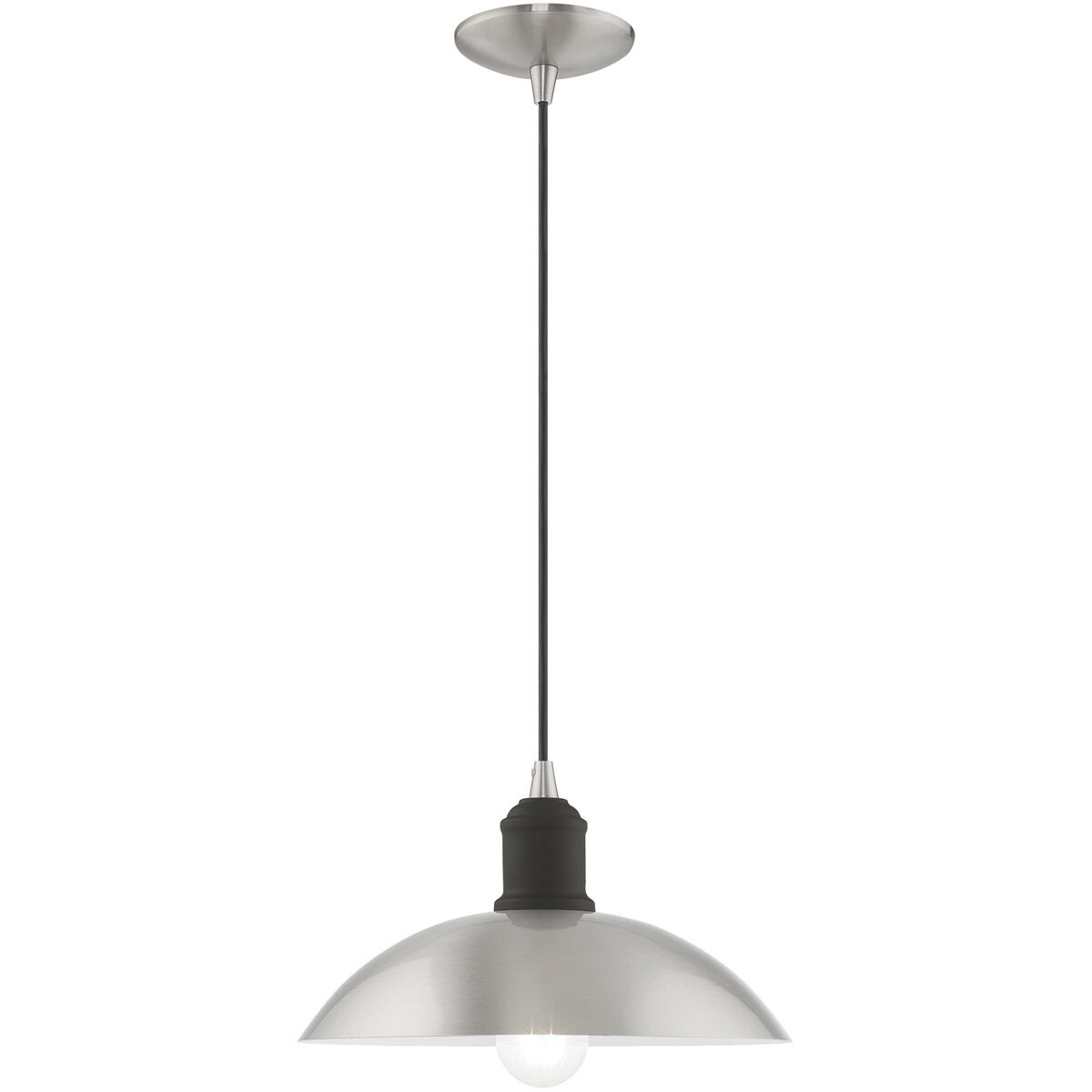 Allison 1 Light 13 inch Brushed Nickel Mini Pendant Ceiling Light