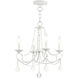 Pennington 4 Light 18 inch Antique White Convertible Mini Chandelier/Ceiling Mount Ceiling Light