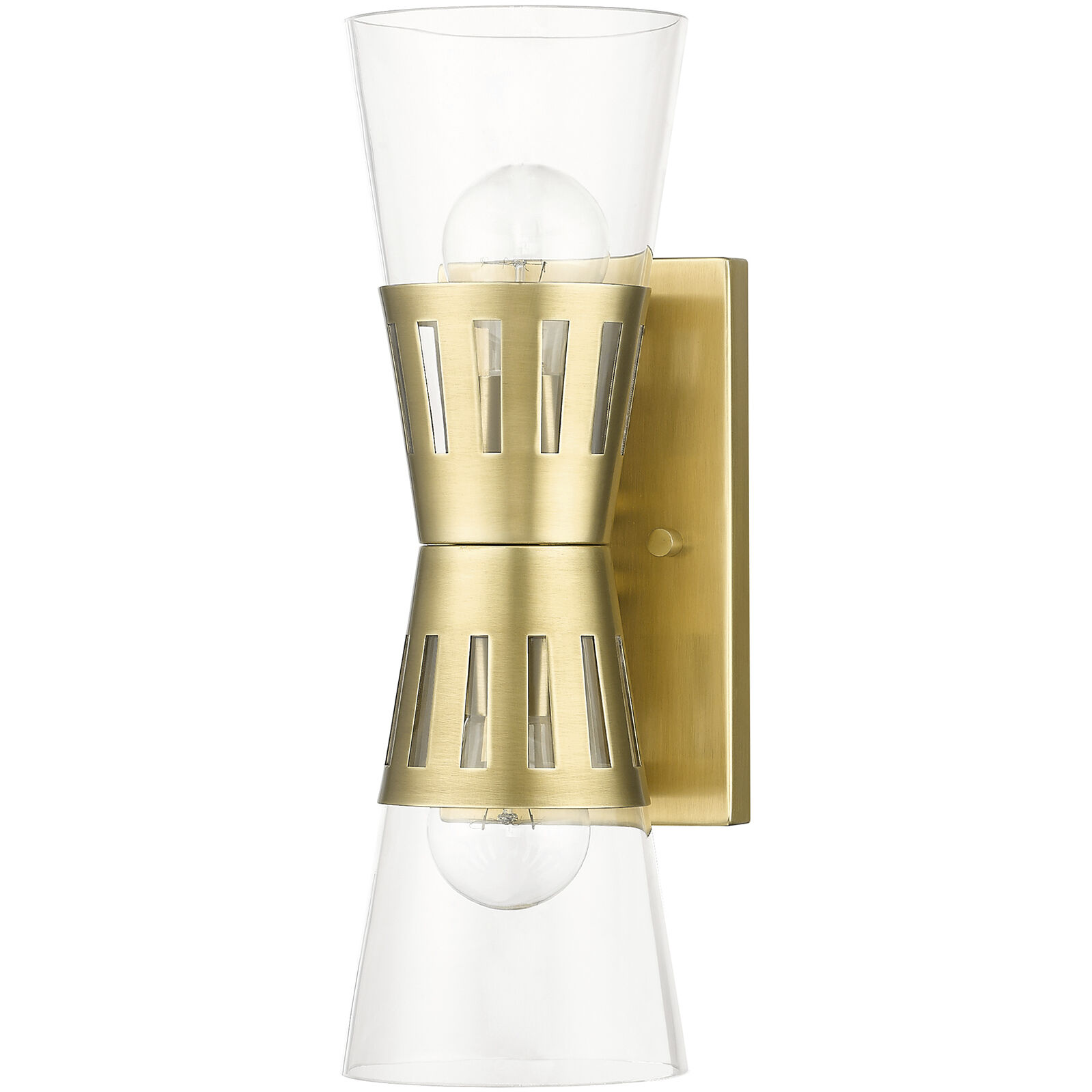 Bennington 2 Light 14.25 inch Natural Brass Sconce Wall Light