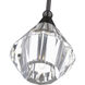 Brussels 1 Light 7 inch Black Chrome Pendant Ceiling Light, Crystal, Single