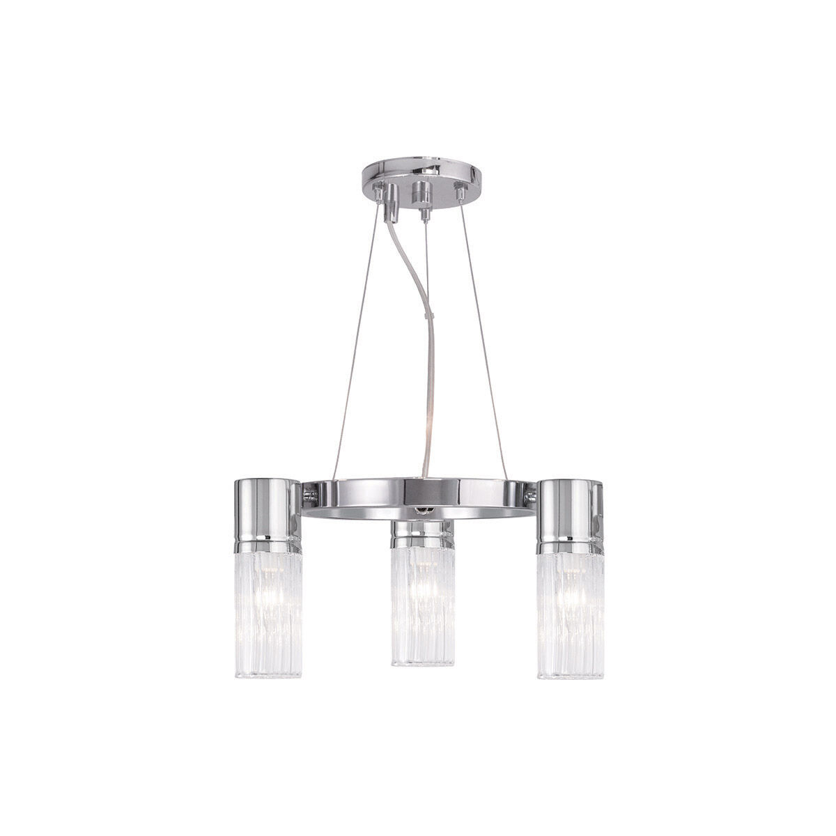 Midtown 3 Light 14.75 inch Polished Chrome Mini Chandelier Ceiling Light