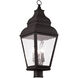 Exeter 3 Light 29.5 inch Bronze Outdoor Post Top Lantern