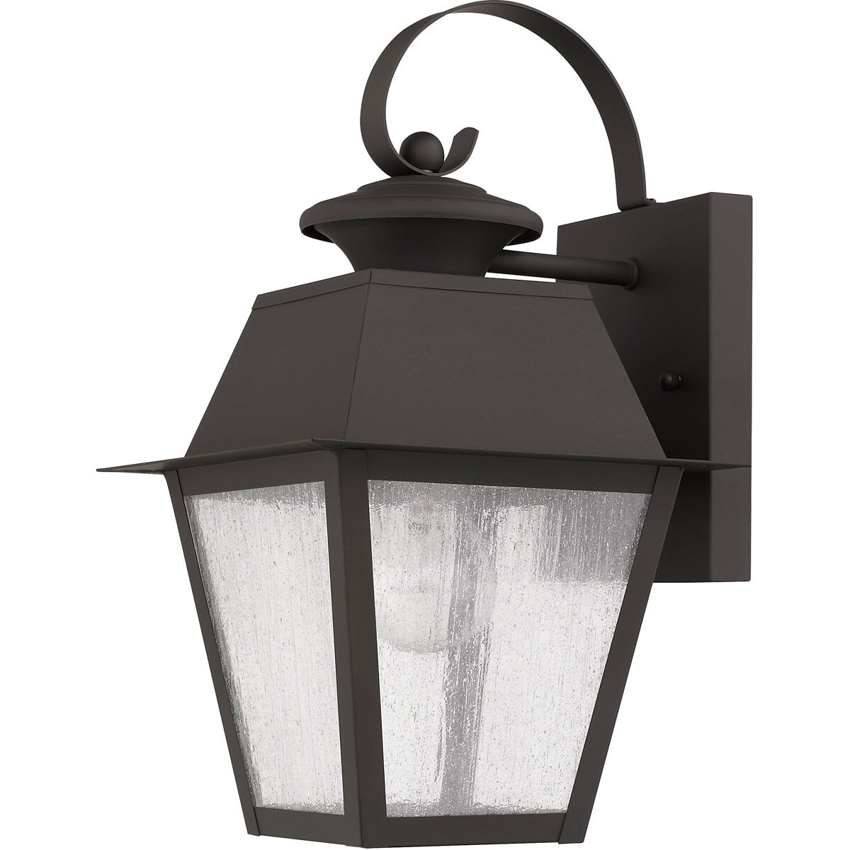 Mansfield 1 Light 13 inch Bronze Outdoor Wall Lantern
