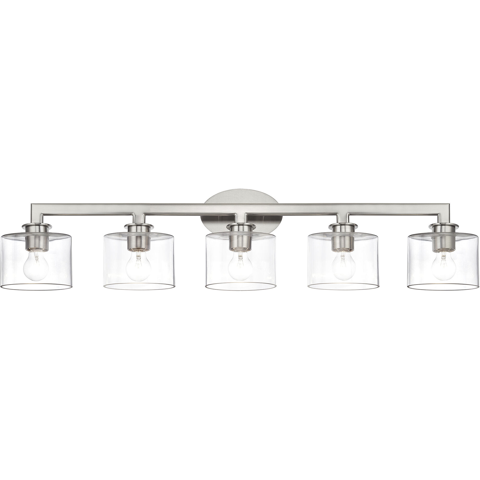 Bernardino 5 Light 44 inch Brushed Nickel Vanity Wall Sconce Wall Light
