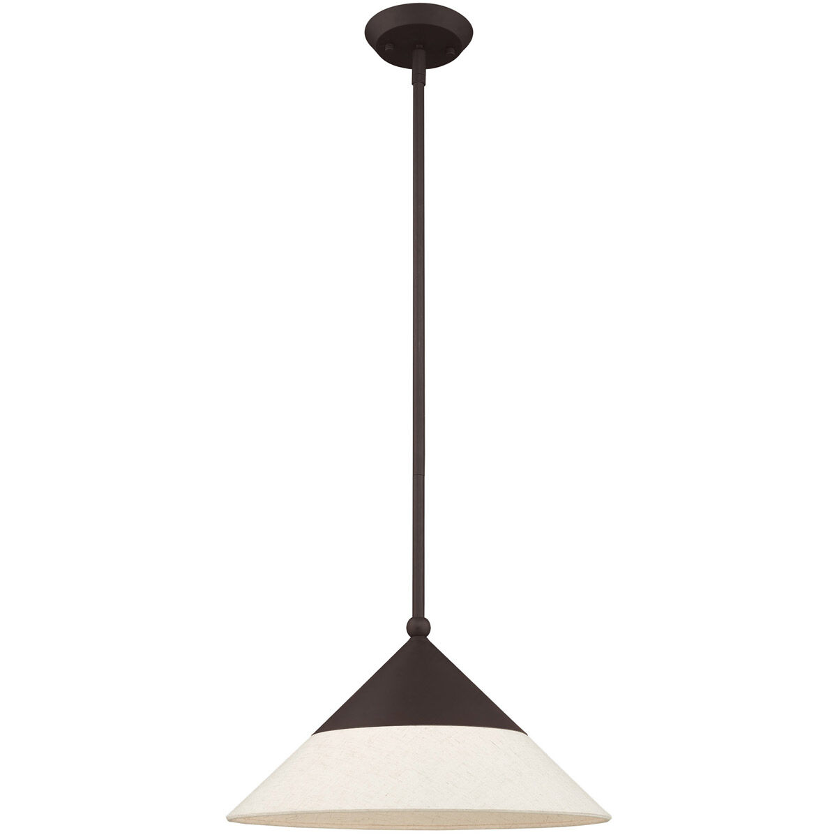 Stockholm 1 Light 15 inch Bronze Mini Pendant Ceiling Light