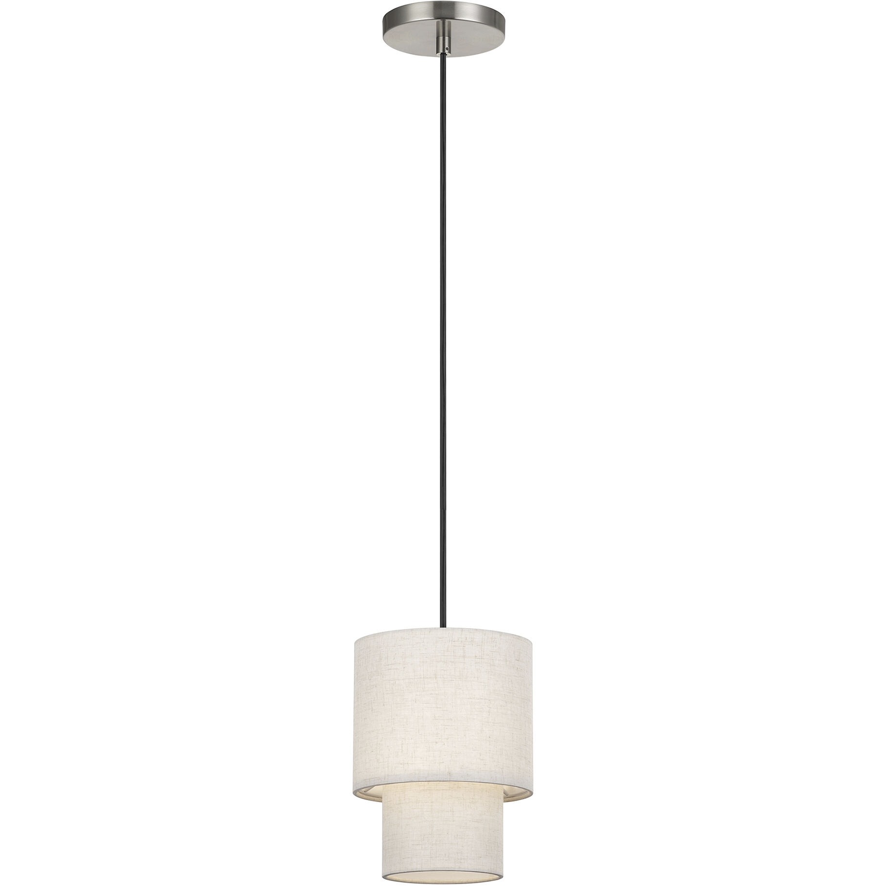 Monroe 1 Light 7 inch Brushed Nickel Mini Pendant Ceiling Light