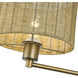 Weavington 15.5 inch 40.00 watt Antique Gold Leaf Swing Arm Wall Lamp Wall Light