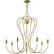 Lucerne 7 Light 30 inch Antique Brass Chandelier Ceiling Light