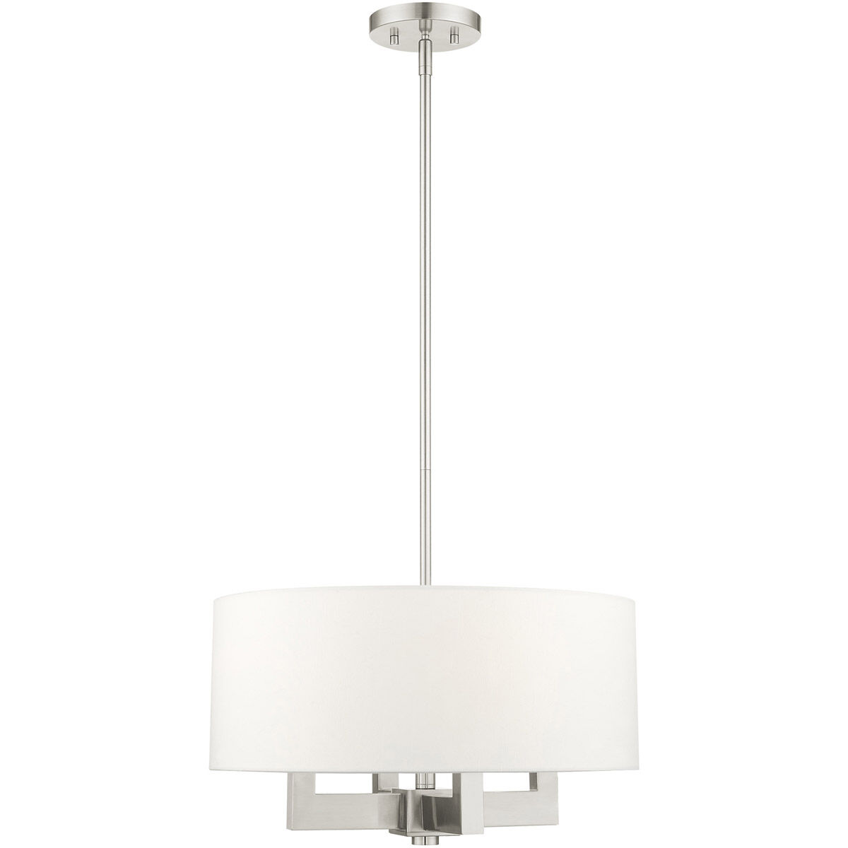 Cresthaven 4 Light 18 inch Brushed Nickel Chandelier Ceiling Light