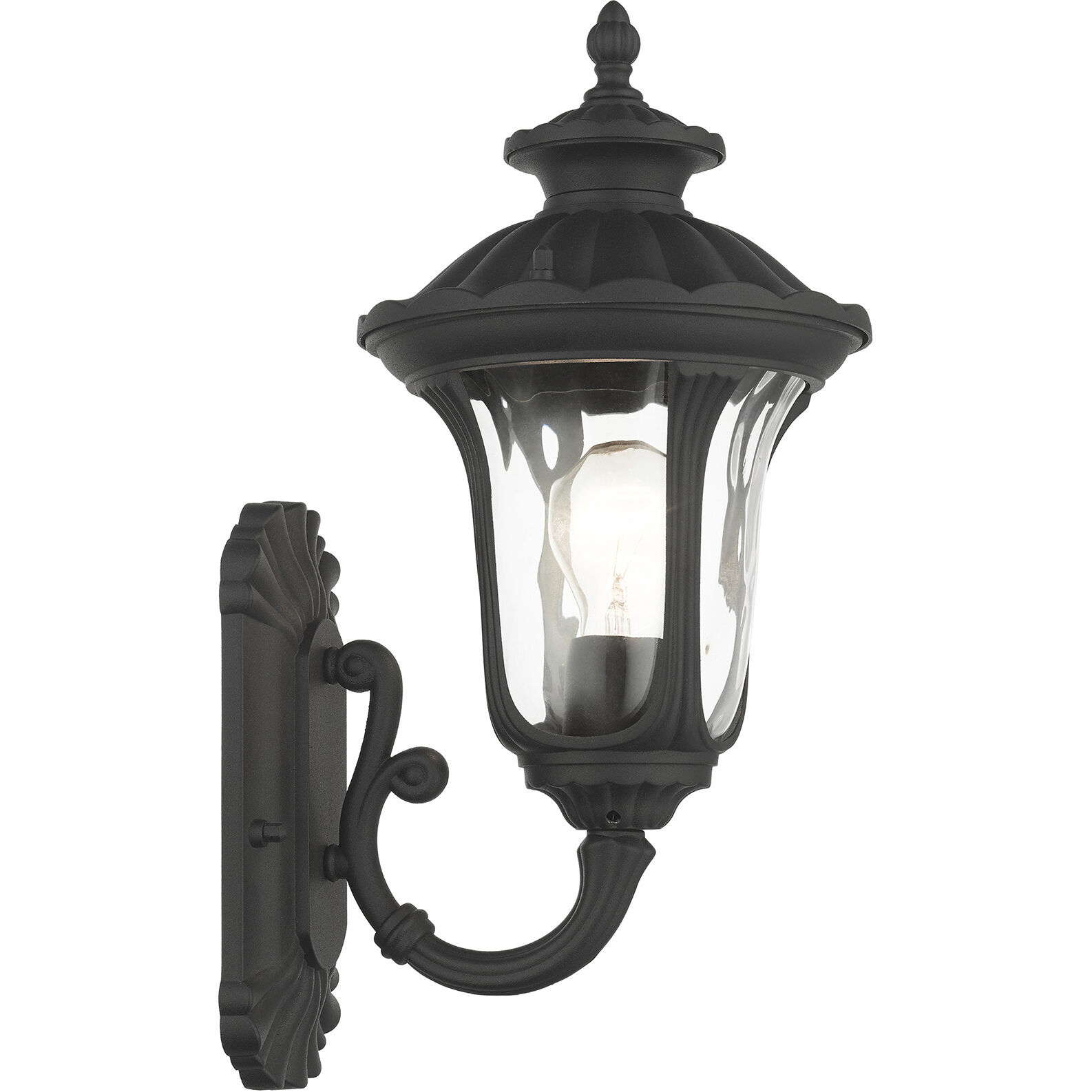 Oxford 1 Light 16 inch Textured Black Outdoor Wall Lantern