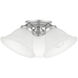 Wynnewood 3 Light 16 inch Painted Satin Nickel Flush Mount Ceiling Light